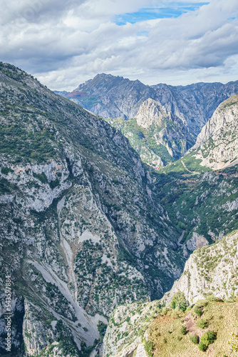 Hermida Gorge from the Santa Catalina viewpoint. Cantabria. Spain. photo