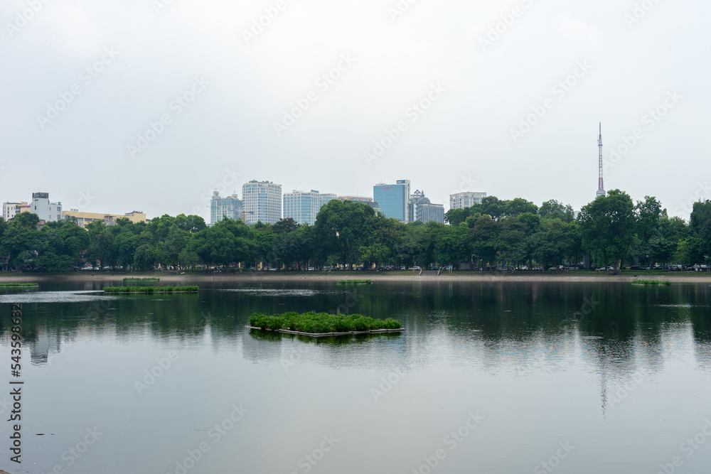 View of downtown Hanoi from the park