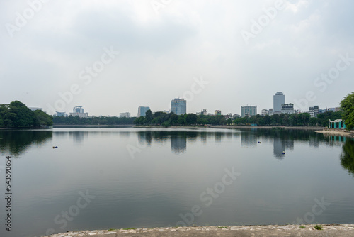 View of downtown Hanoi from the park