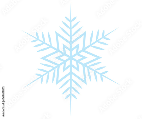 snowflake on a white background