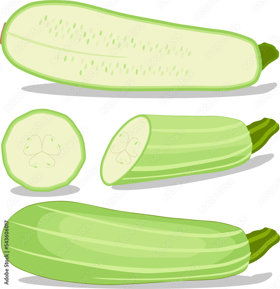 Sweet juicy tasty natural eco product green zucchini Sweet juicy tasty natural eco product green zucchini