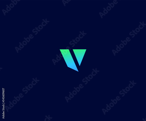 V Letter Logo Vector Template Abstract Monogram Symbol. Usable for Business sport, technology, fashion, digital And future creative logo