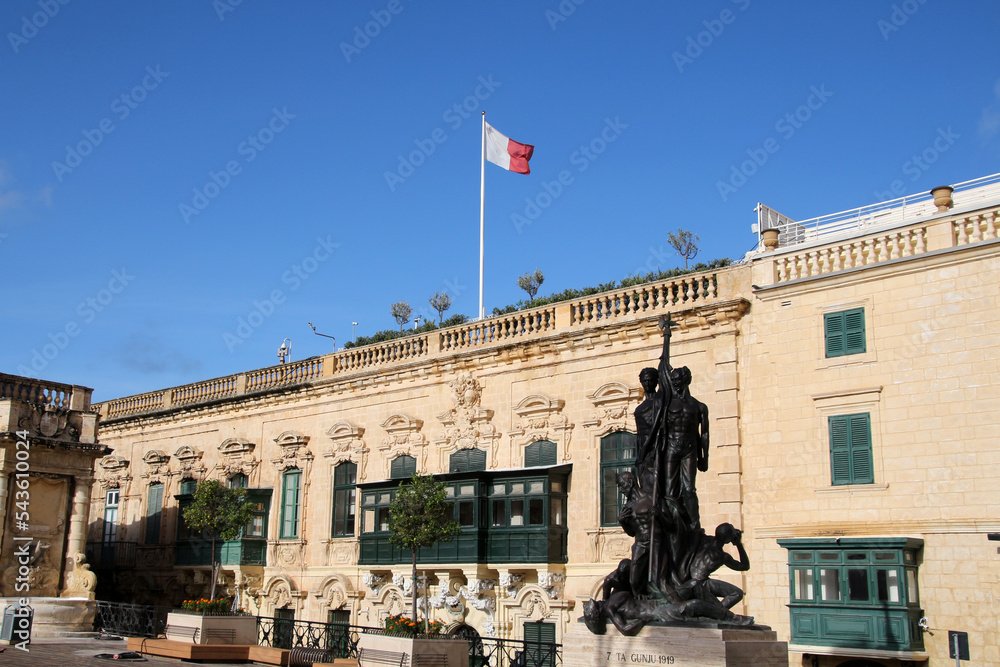 St. George's Square in Valletta, Malta 