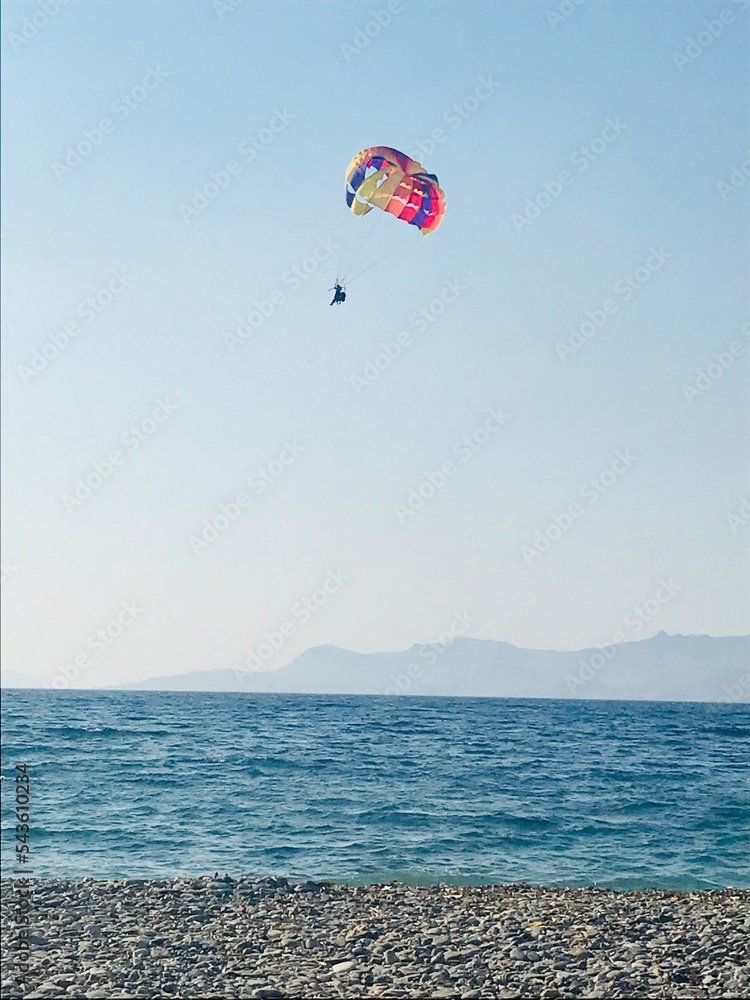 paragliding on the beach Kos paragliding on the beach Kos