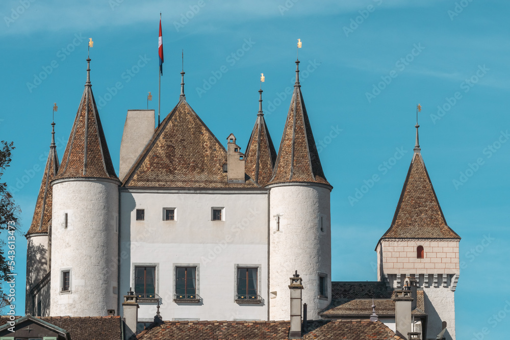 le chateau de Nyon, Suisse, Stock Photo Adobe Stock