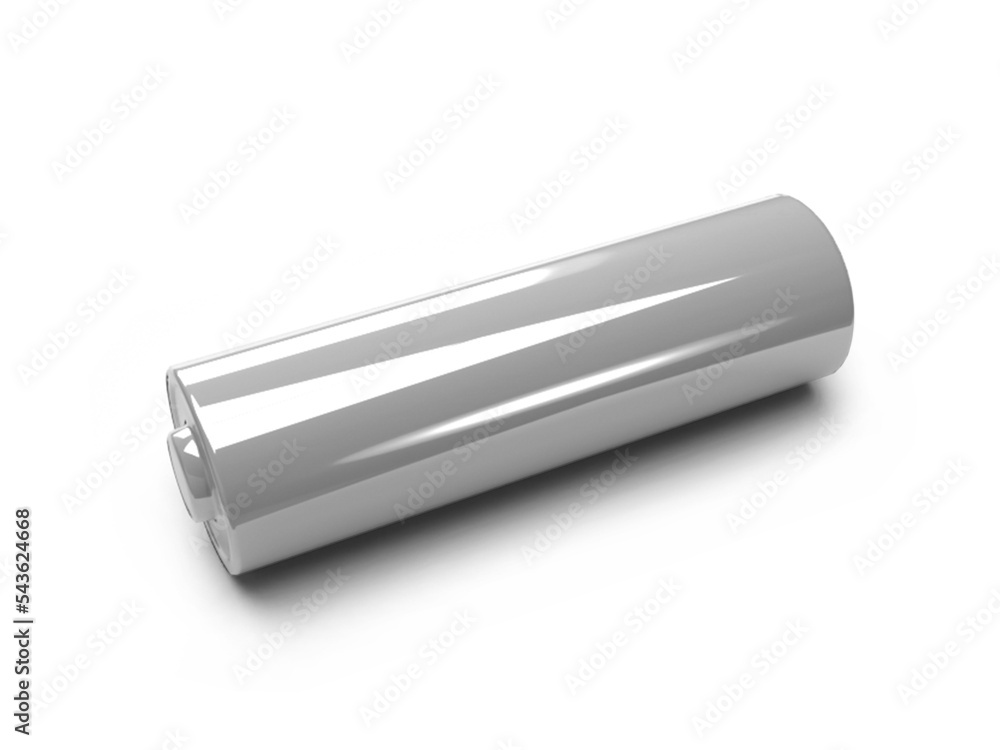 Small AA Battery 3D Illustration Mockup Scene Small AA Battery 3D Illustration Mockup Scene