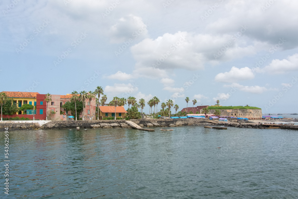 View of the Island of Gorée from the sea, Senegal