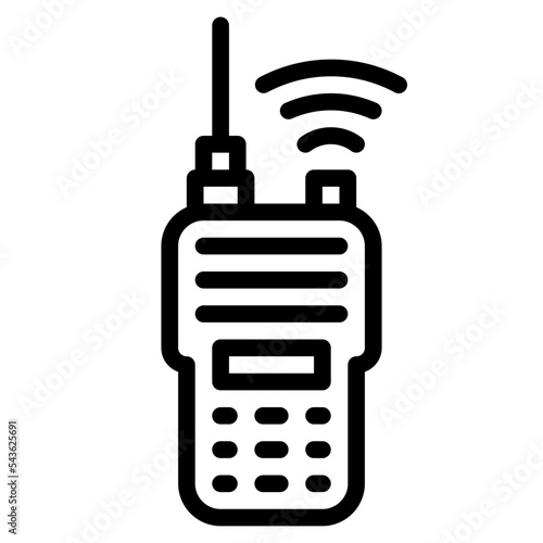 walkie talkie camping outdoor activity icon