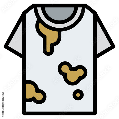 dirty shirt cleaning hygiene icon