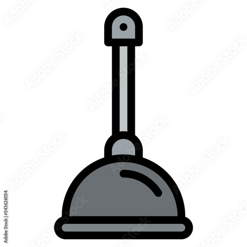 plunger cleaning hygiene icon