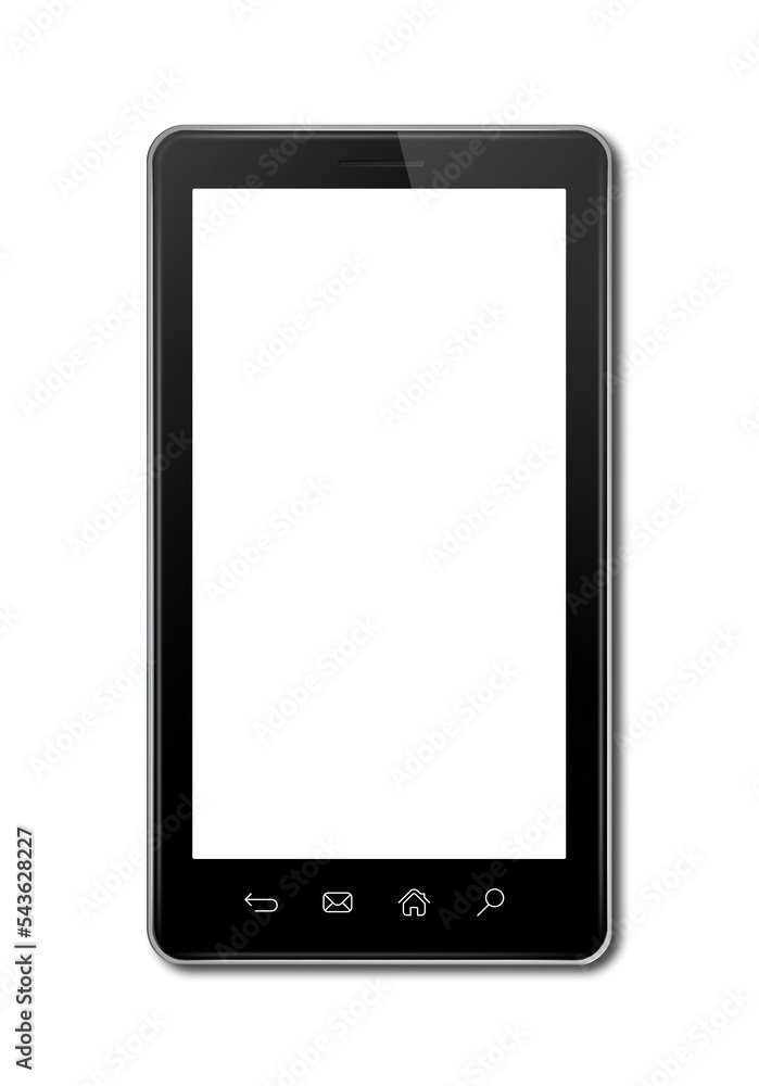3D mobile phone, pda isolated on white 3D mobile phone, pda isolated on white