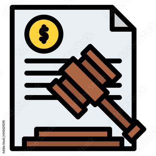 auction banking money icon