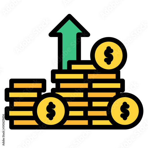 profits banking money icon