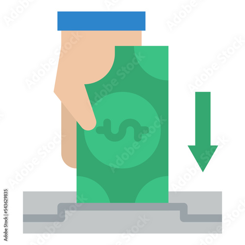 deposit banking money icon