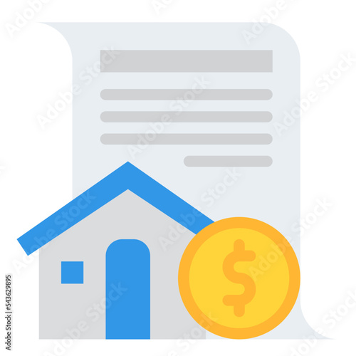 mortgage banking money icon