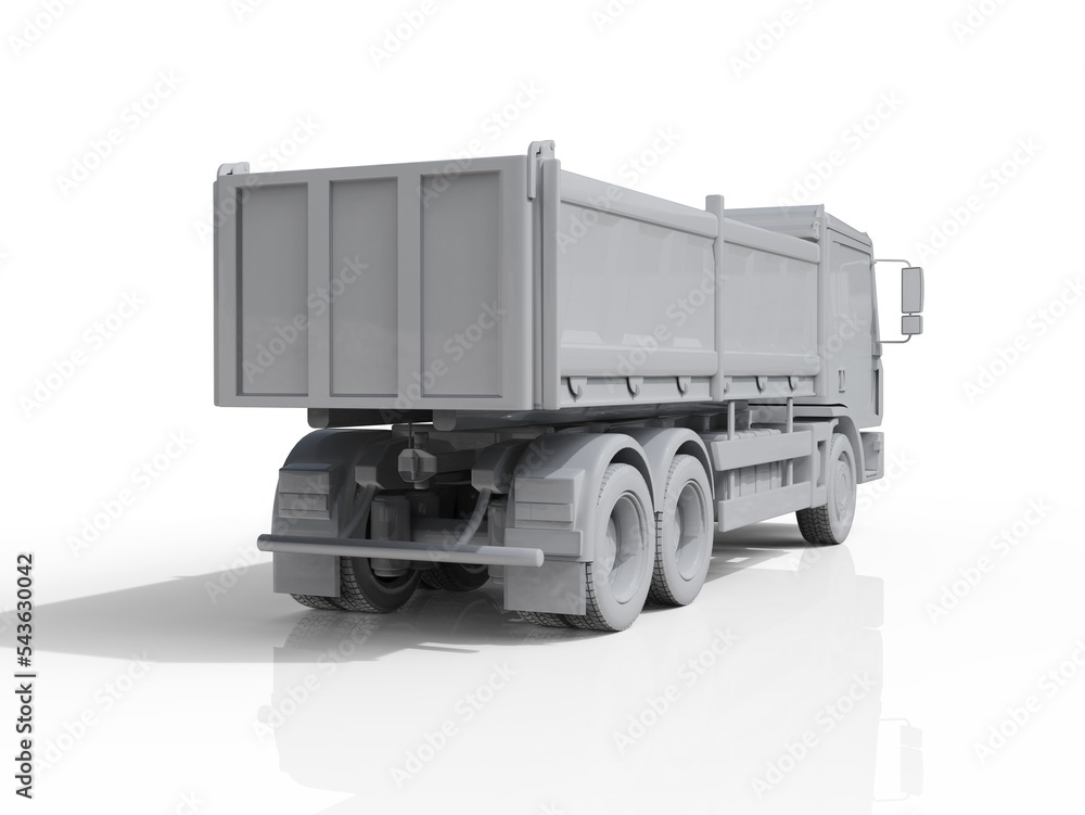 Dump Truck Hi-Detailed Template for Car Branding and Advertising Dump Truck Hi-Detailed Template for Car Branding and Advertising