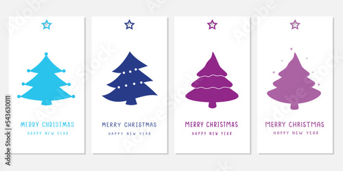 Merry Christmas tags set. Christmas printable gift tags.