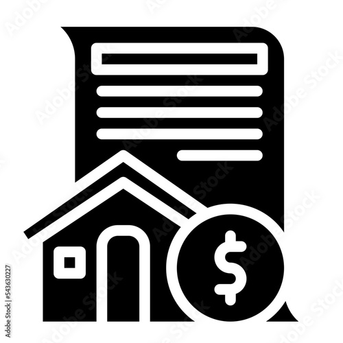 mortgage banking money icon