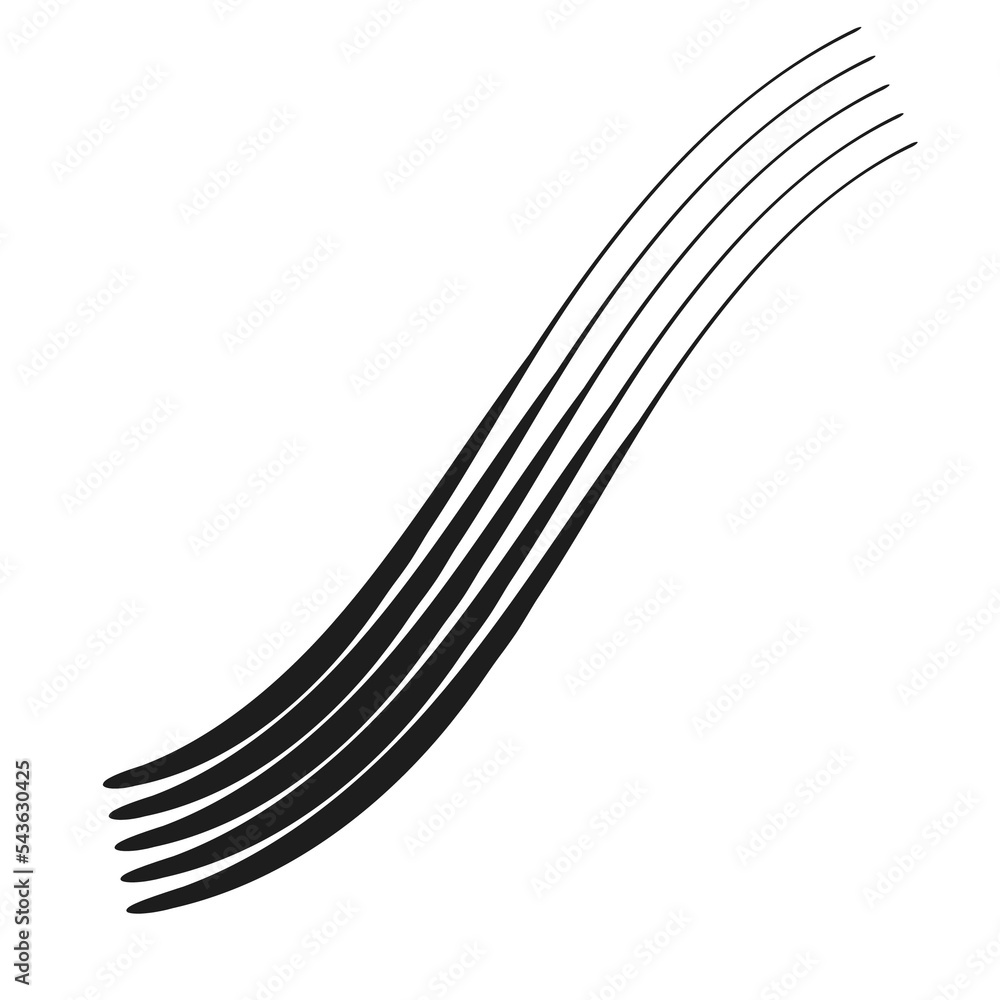 Fototapeta premium Abstract Line. Decorative Element. Shape.