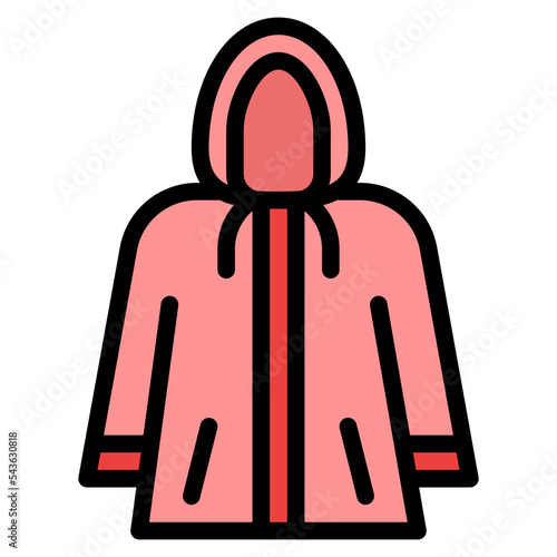 raincoat spring season nature icon
