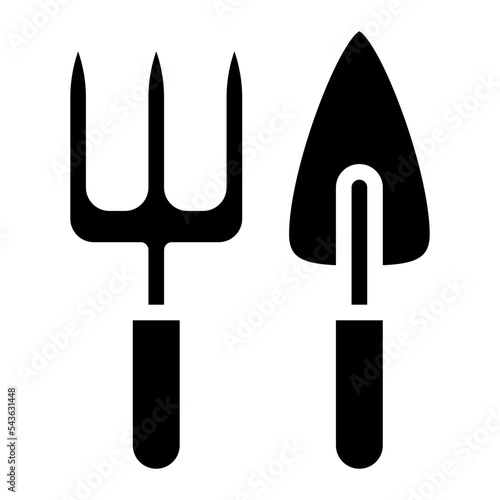 trowel spring season nature icon