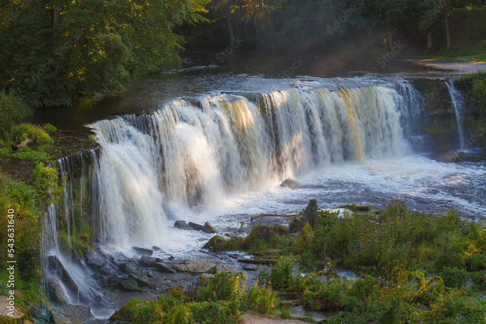 Fototapeta premium Keila Joa waterfall summer view in Estonia