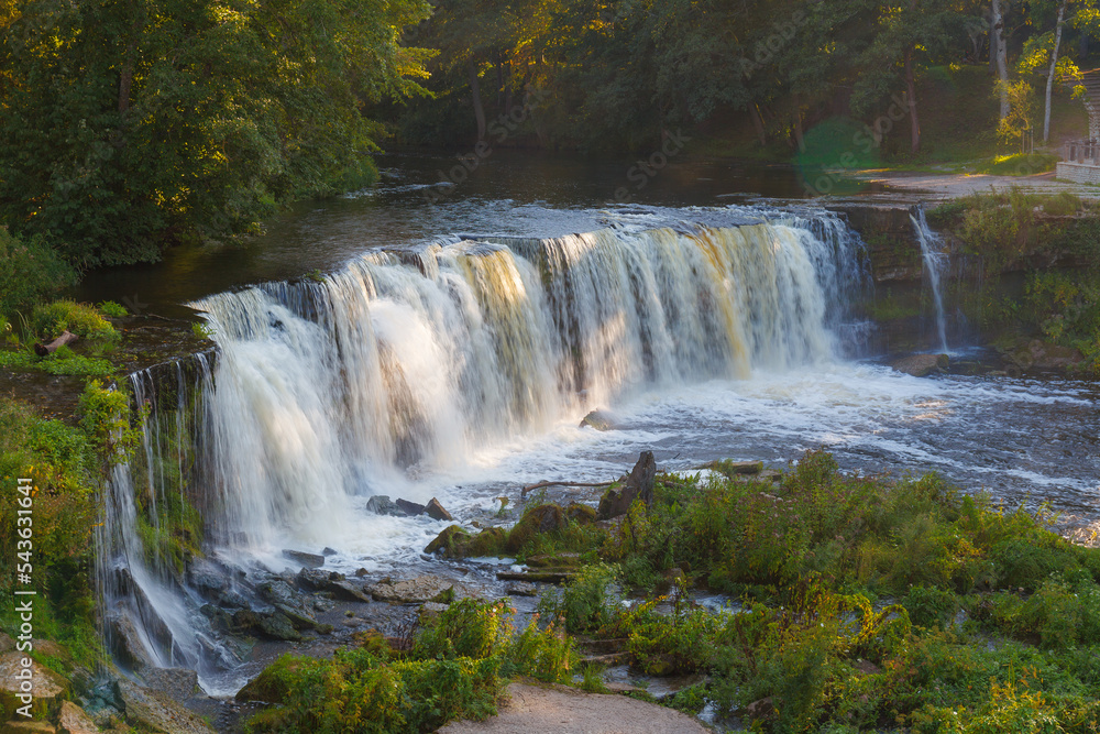 Fototapeta premium Keila Joa waterfall summer view in Estonia