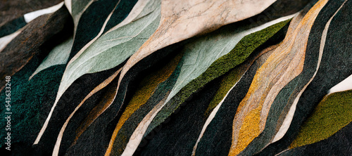 A collage of different natural Earth textures mixed in beautiful abstract background,  Generative AI		 