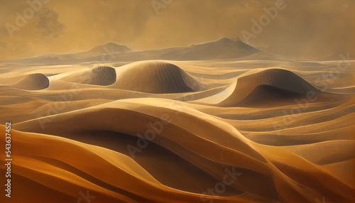 Desert with dry soil