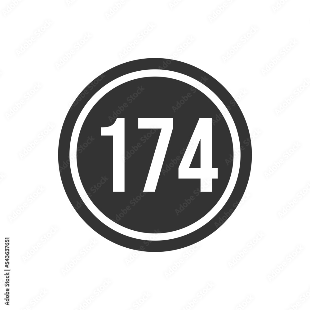 Numeric icon vector design templates Numeric icon vector design templates