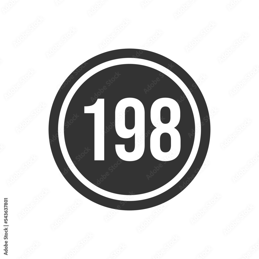 Numeric icon vector design templates Numeric icon vector design templates