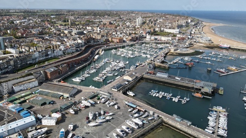 Ramsgate kent UK aerial drone high angle habour and marina  © steve