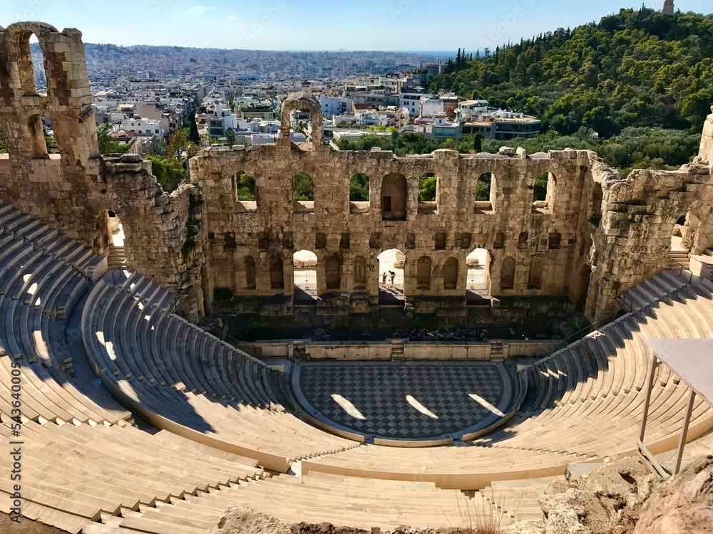 Odeon des Herodes Atticus an der Akropolis in Athen (Griechenland)