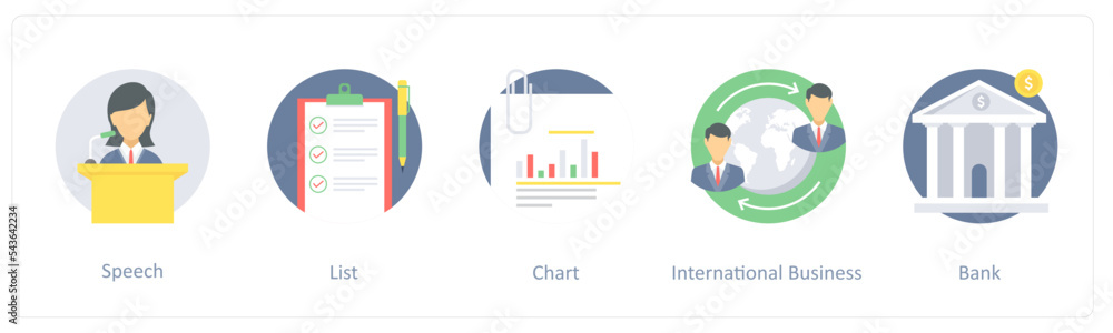 speech, list, chart, international business