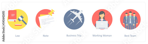 law, note, business trip