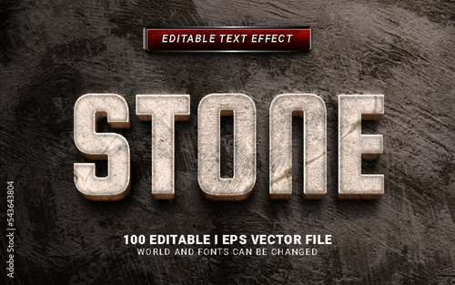 stone text effect