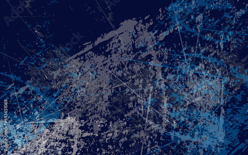 Abstract grunge texture dark blue color background vector