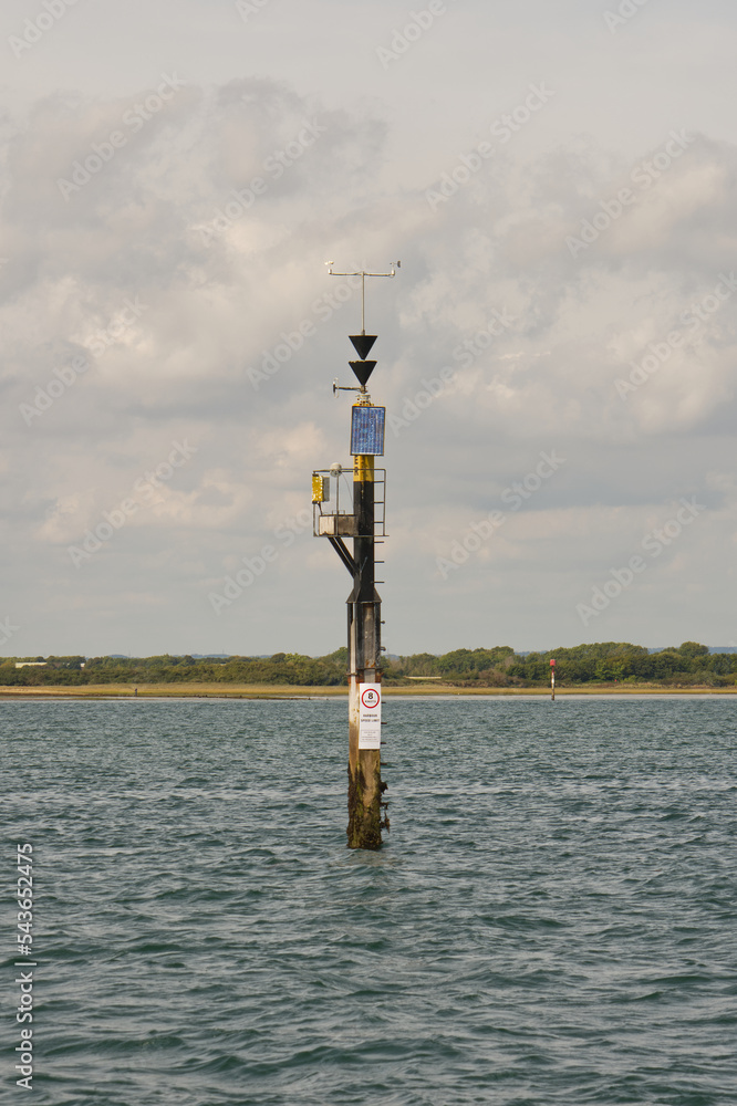 Obraz premium Weather monitoring station, Chichester, England