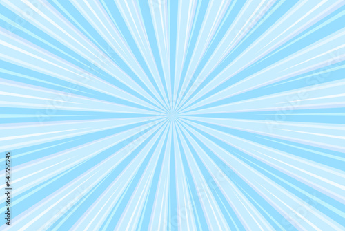 Abstract blue light ray sunburst pattern background vector illustration