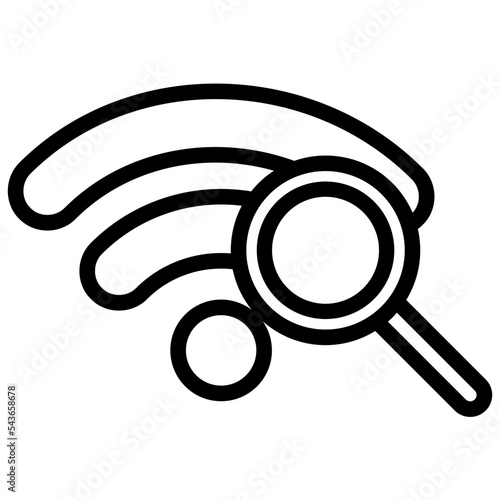 search signal icon. finding connection