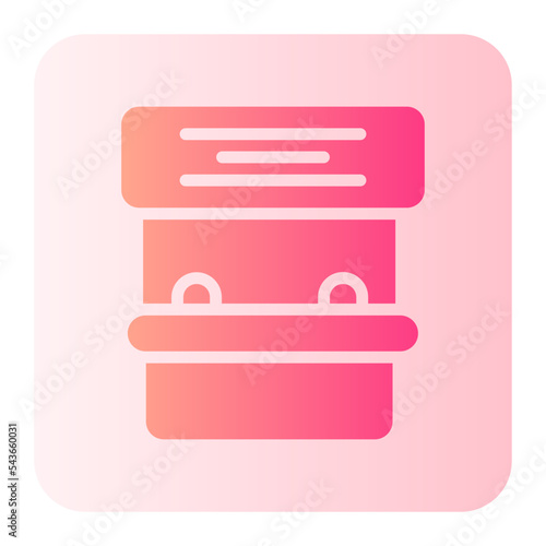 ticket office gradient icon