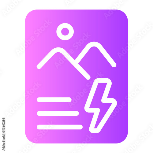 poster gradient icon