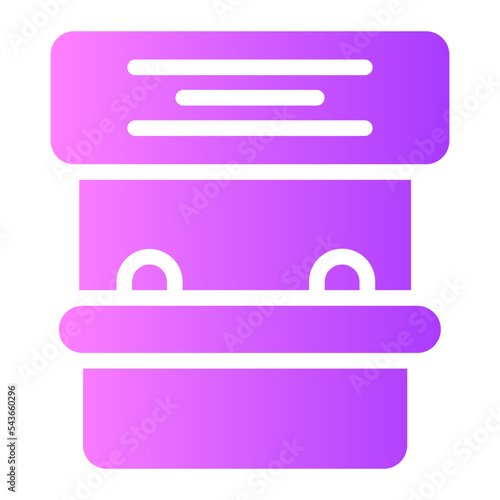 ticket office gradient icon