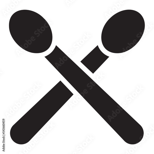 drumsticks glyph icon