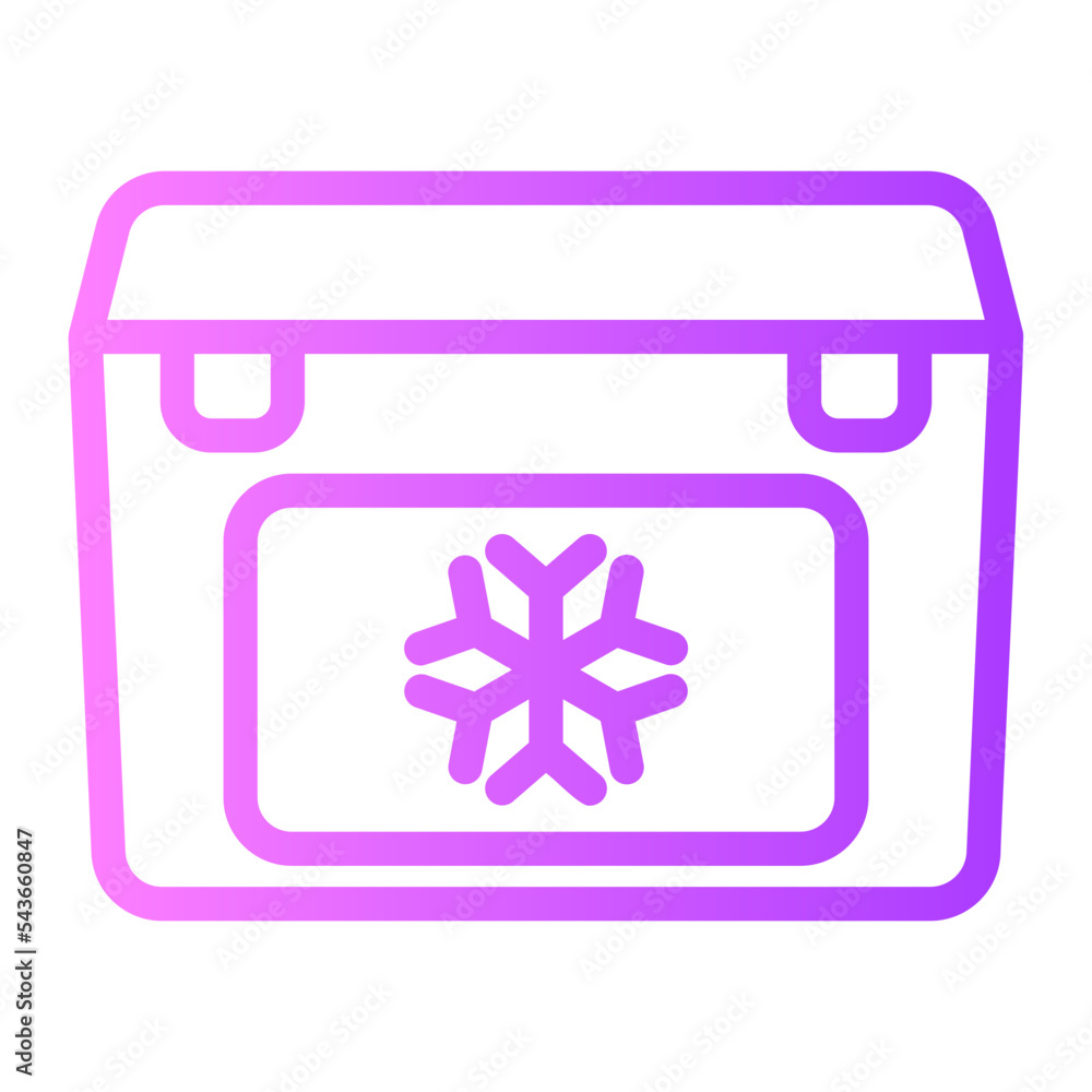 freezer gradient icon freezer gradient icon