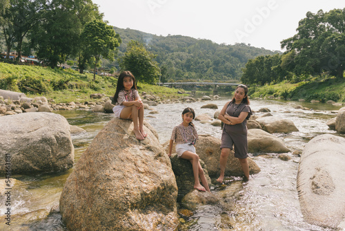 Slika na platnu my family the nature in Khiriwong village , Nakhon Si Thammarat , Thailand