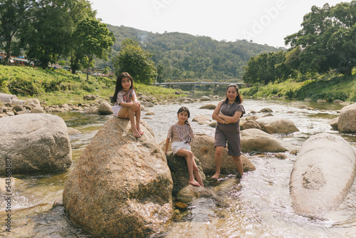 Foto my family the nature in Khiriwong village , Nakhon Si Thammarat , Thailand