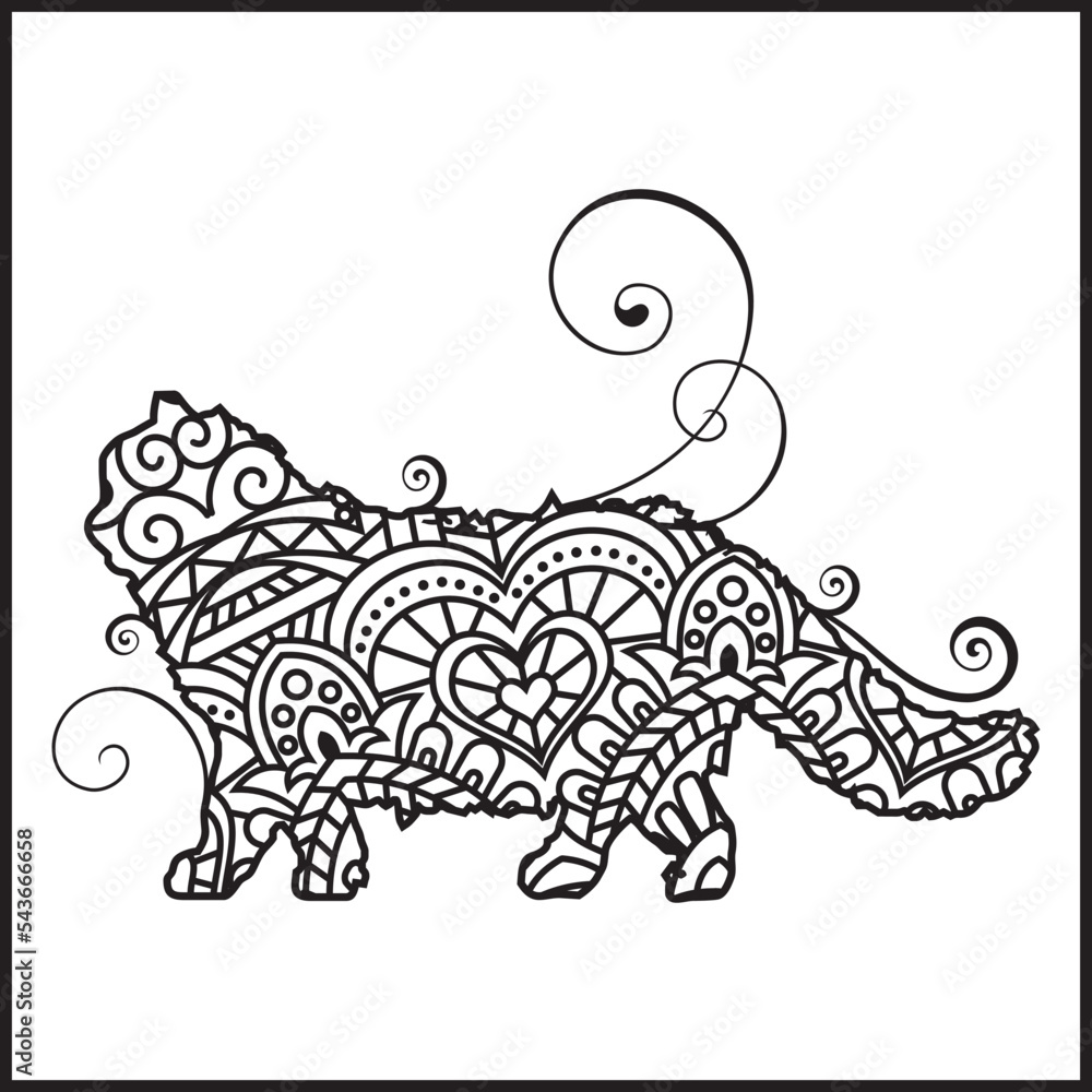 Vector illustration decorative Animal on white background