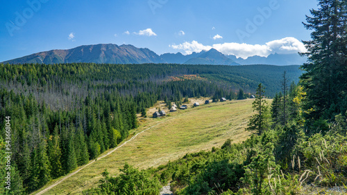Fototapeta jesień tatry panoramiczny