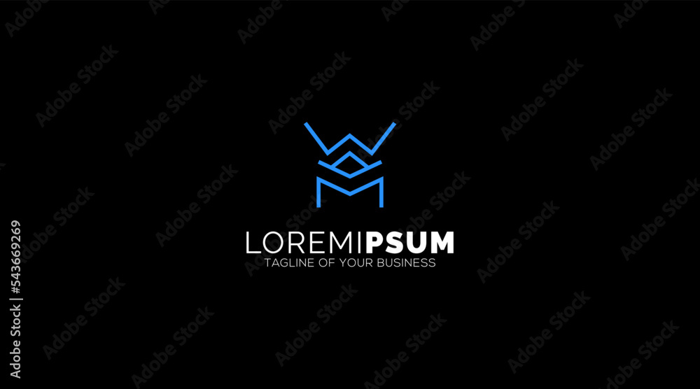 MW, WM, M, W Letters Logo design Abstract Monogram vector MW, WM, M, W Letters Logo design Abstract Monogram vector